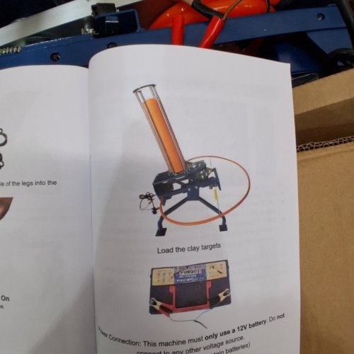 AUTOMATIC CLAY TARGET TRAP MACHINE - 12 V - 55 YARDS - BLUE (MODEL: NH11-4 L) image 2