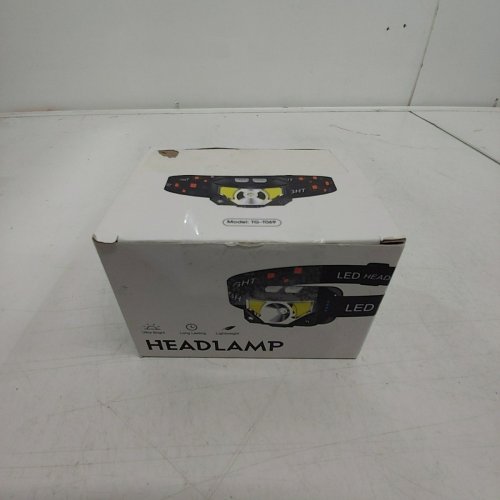 LHKNL LED HEADLAMP WITH 8 LIGHT MODES - 1200LM - BLACK/ORANGE (MODEL: TG-T069) image 4