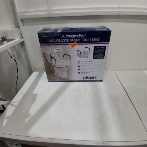 DRIVE MEDICAL PRESERVETECH SECURE LOCK RAISED TOILET SEAT - UP TO 250 LBS- WHITE (MODEL RTL12C003-WH) image 4