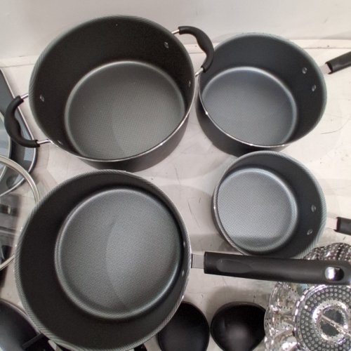 16PC TRAMONTINA PRIMAWARE NON-STICK COOKWARE SET - STEEL GREY image 4