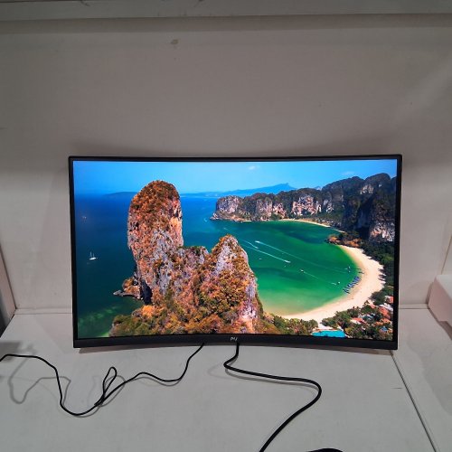 PIJ 4K UHD CURVED MONITOR WITH BUILT-IN SPEAKERS - 60HZ, 120% SRGB- 32" - BLACK (MODEL: PIJ004B) image 4