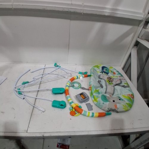 BABY BRIGHT STARTS NO SLIP BOUNCER SOOTHING VIBRATIONS INFANT SEAT - RAINFOREST VIBES - MULTICOLOUR - (MODEL: 12227-ES) image 2