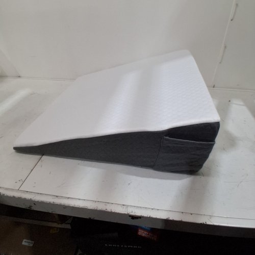 WEDGE PILLOW - 24" X 24" X 8" - WHITE AND GRAY image 4