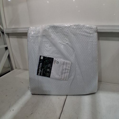 WEDGE PILLOW - 24" X 24" X 8" - WHITE AND GRAY image 5