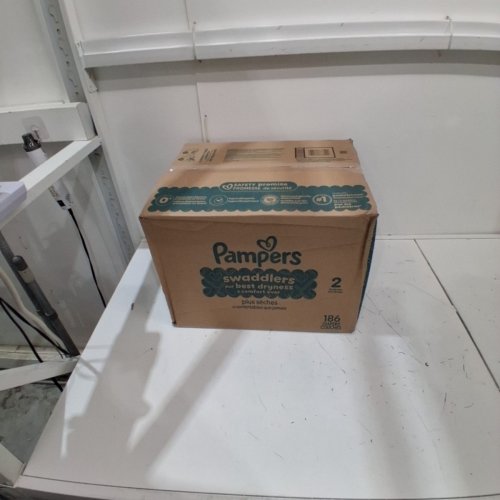 186PK PAMPERS SWADDLERS DISPOSABLE DIAPERS - SIZE 2 image 2