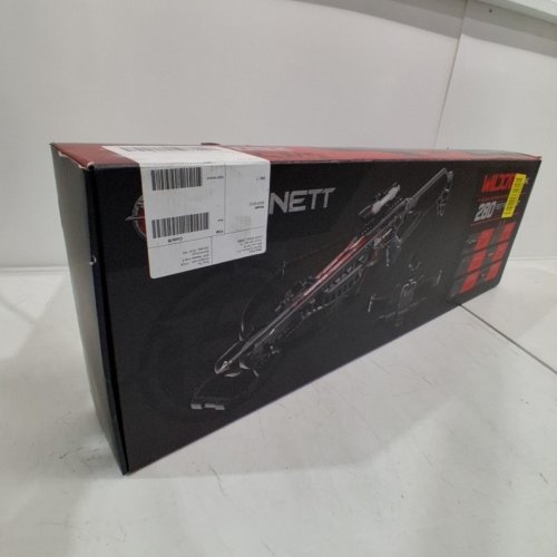 BARNETT WILDCAT CRX LIGHTWEIGHT TATICAL RECURVE CROSSBOW WITH RED/GREEN 3 DOT SCOPE, QUICK DETACH QUIVER & 2 HEADHUNTER BOLTS - 280 FPS - 66LBS - BLACK/RED (MODEL: BAR78232) image 5