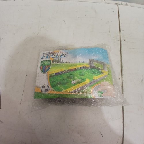 213PC STEAM TOY SPORT SOCCER GAME WITH ACTION FIGURES & BUILDING BRICKS - GREEN/YELLOW (MODEL: 25490) image 5