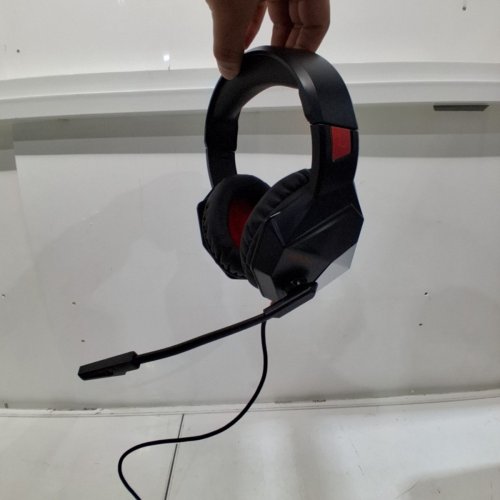 MPOW EG10 WIRED GAMING HEADSET WITH SURROUND SOUND - IN-LINE VOLUME & MIC CONTROL - LIGHT UP - BLACK/RED (MODEL: MPBH414AR) image 4
