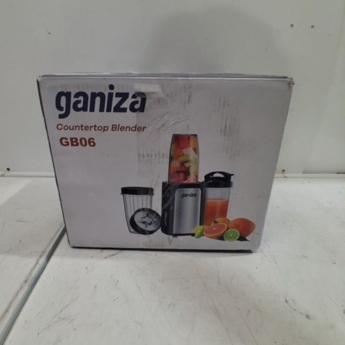 12PC GANIZA PERSONAL SINGLE SERVE SMOOTHIE BLENDER WITH TRAVEL CUPS AND LIDS - BLACK (MODEL: GB06) image 6