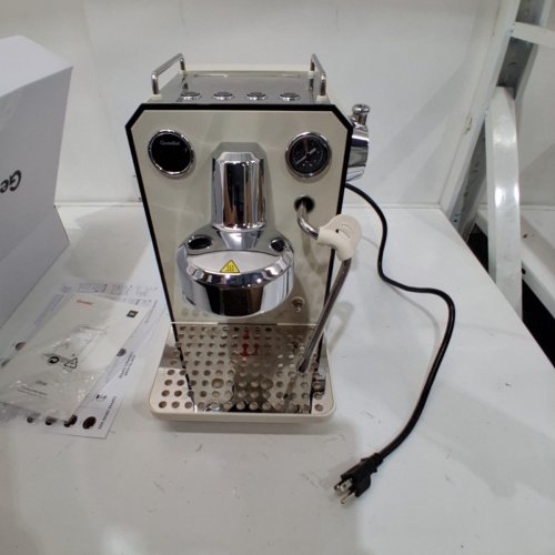 GEMILAI OWL 15 BAR SEMI-AUTOMATIC ESPRESSO COFFEE MACHINE WITH MILK FROTHER STEAM WAND - IVORY WHITE (MODEL: G3006) image 3