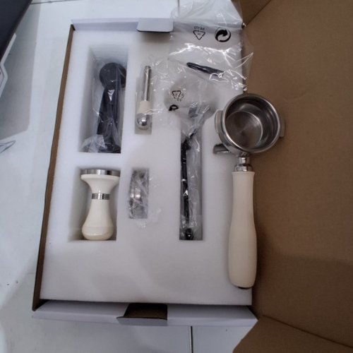 GEMILAI OWL 15 BAR SEMI-AUTOMATIC ESPRESSO COFFEE MACHINE WITH MILK FROTHER STEAM WAND - IVORY WHITE (MODEL: G3006) image 4