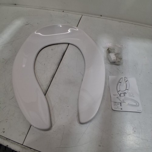 CENTOCO OPEN FRONT WITH SLOW CLOSE TOILET SEAT - 15.5" - WHITE - (MODEL:DS500CC-001) image 2
