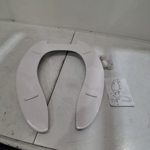 CENTOCO OPEN FRONT WITH SLOW CLOSE TOILET SEAT - 15.5" - WHITE - (MODEL:DS500CC-001) image 3