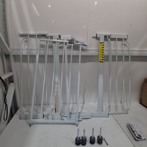 REGALO WIDESPAN WALK THROUGH BABY GATE, INCLUDES 4", 8"" AND 12" EXTENSIONS - 29" - 56", 30" - WHITE (MODEL: 1158 DS) image 2