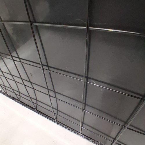 AMAZON BASICS FOLDABLE METAL WIRE DOUBLE DOOR DOG CRATE WITH TRAY - 30" - BLACK image 3
