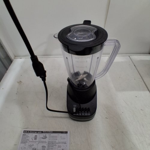 MAINSTAYS 6-SPEED GLASS JAR BLENDER - 48OZ - BLACK (MODEL: MS940340791404) image 2