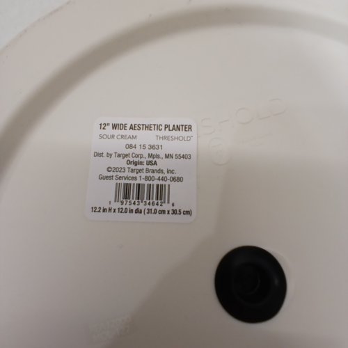 THRESHOLD WIDE AESTHETIC PLANTER - 12" - WHITE image 2
