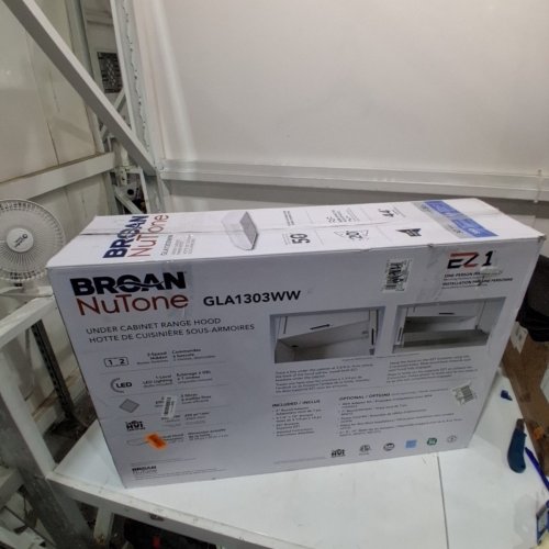 BROAN-NUTONE UNDER-CABINET RANGE HOOD - WHITE (MODEL: GLA1303WW) image 4