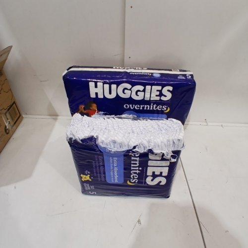 ~75PK HUGGIES DISNEY BABY OVERNITES EXTRA ABSORBENT DISPOSABLE DIAPERS - SIZE 5 - WINNIE THE POOH image 2