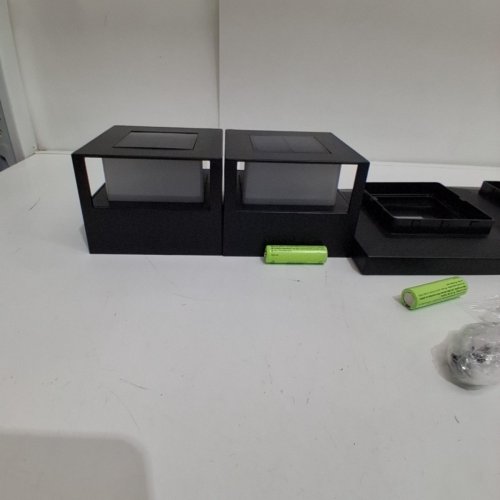 2PK VIEWSUN SOLAR POST CAP LIGHTS BATTERY POWERED - BLACK image 4
