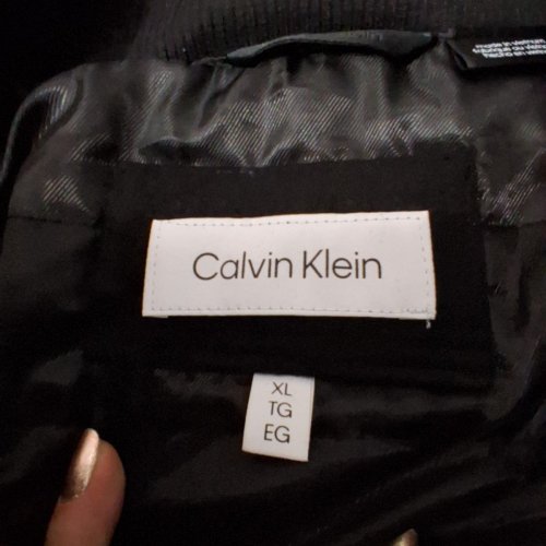 MEN'S CALVIN KLEIN EVERYDAY ESSENTIAL WOOL JACKET - EXTRA LARGE - BLACK (STYLE: CM485495-BLK) image 4