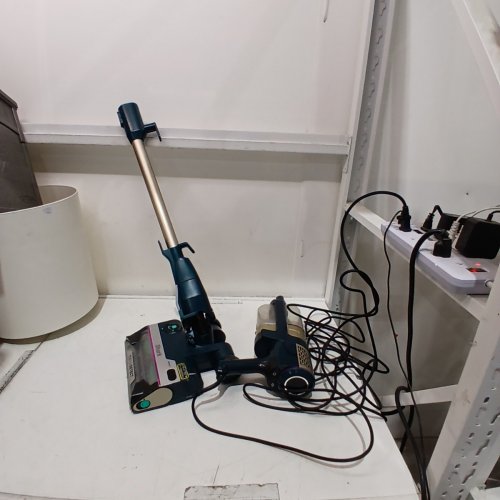SHARK POWERDETECT DUO CLEAN DETECT ULTRA-LIGHT CORDED STICK VACUUM WITH DUOCLEAN - TEAL/PURPLE (MODEL: HZ4000C) image 3