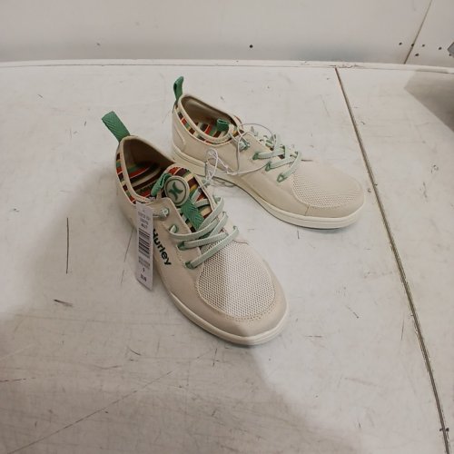 WOMEN'S HURLEY CASTAIC SNEAKER - SIZE 9 - BEIGE/GREEN (STYLE: 5566709) image 3