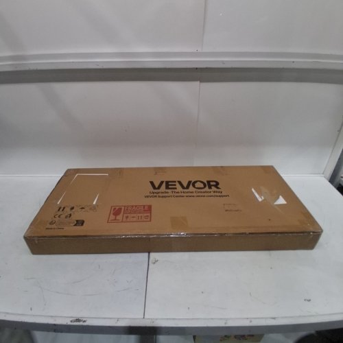 VEVOR FOLDING TABLE FOR BAR/TRADE SHOWS/HOME WITH CARRY BAG VELCRO FABRIC SHIELD AND SHELF - 38" X 34" X 15" - 110LB CAP - BLACK/SILVER - (MODEL: DX9930) image 2