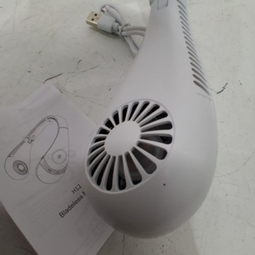 FOLDABLE BLADELESS NECK FAN WITH 3 SPEEDS - WHITE (MODEL: H12) image 4
