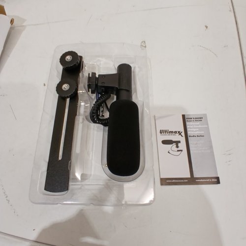 ULTIMAXX UNIVERSAL MINI CONDENSER SHOTGUN MICROPHONE - BLACK (MODEL: MIC200) image 3