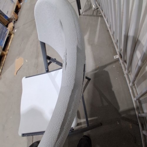 PEAKFORM BLOW-MOLDED FOLDING CHAIR - WHITE AND GRAY (MODEL: 81323) image 4