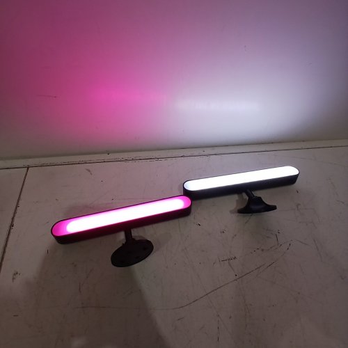 2PK RECHARGABLE WALL LIGHT WITH REMOTE - BLACK - (MODEL:WL05) image 2