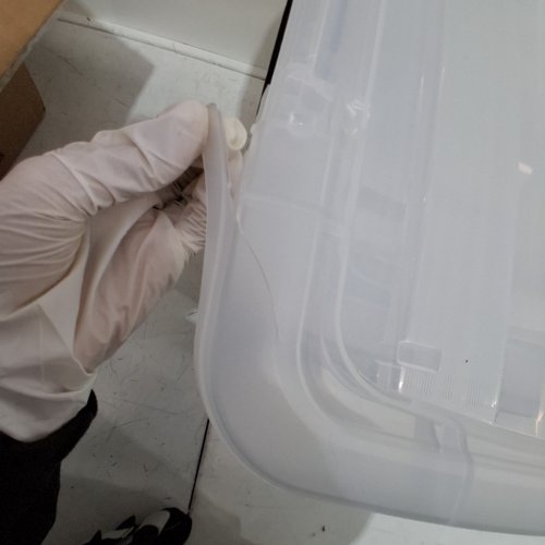 4PK IRIS USA STACK & PULL STORAGE BOX - 32QT - CLEAR (MODEL: TB-28 CLR/CLR/BLK) image 3