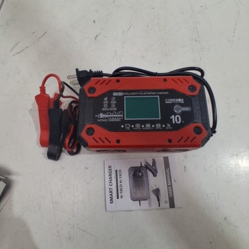 COREBOX SMART BATTERY CHARGER AND MAINTAINER - 12 V 10A; 24 V 5A - RED AND BLACK (MODEL: H-10CD) image 3