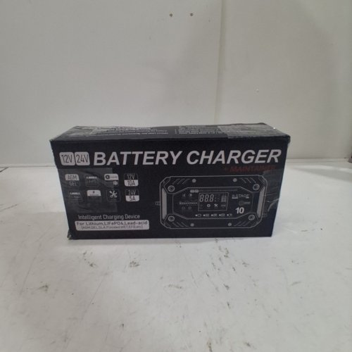 COREBOX SMART BATTERY CHARGER AND MAINTAINER - 12 V 10A; 24 V 5A - RED AND BLACK (MODEL: H-10CD) image 4