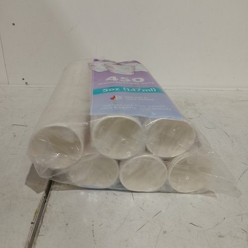 450PK MULTI-PURPOSE PAPER CUPS - 5 OZ - WHITE WITH PURPLE FLORAL PRINT (ITEM: 1183474) image 4