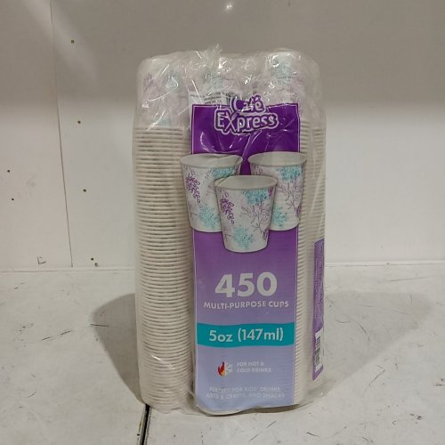 450PK MULTI-PURPOSE PAPER CUPS - 5 OZ - WHITE WITH PURPLE FLORAL PRINT (ITEM: 1183474) image 5