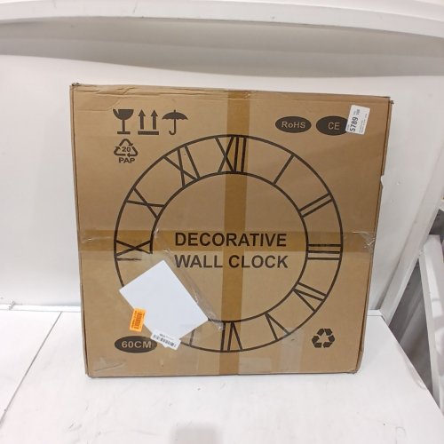 ;GUDEMAY LARGE SILENT WALL CLOCK BLACK (MODEL:‎WCLOCK50) image 4