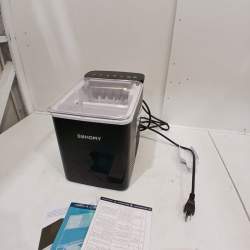EUHOMY SELF-CLEANING BULLET COUNTERTOP PORTABLE ICE MAKER WITH ICE SCOOP - MAKES 27LB PER DAY - BLACK (MODEL: IM021-BBL-CAEH) image 3
