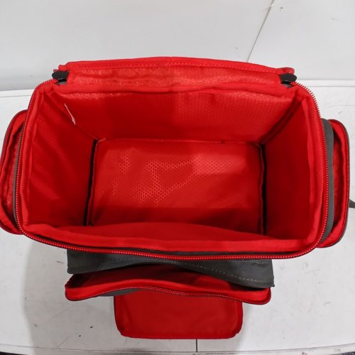 BPS XPS FISHING TACKLE BACKPACK - GRAY/RED image 7