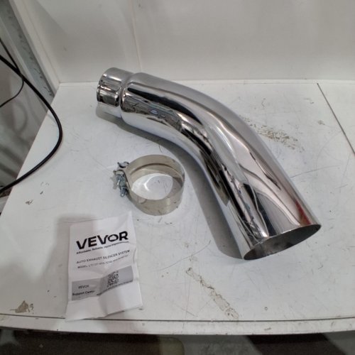 2PC VEVOR ELBOW EXHAUST TIP - 23" - 6"OPUTLET / 5" INLET - UNIVERSAL FIT FOR 5" EXHUAST - CHROME (MODEL : LTC152-127) image 4