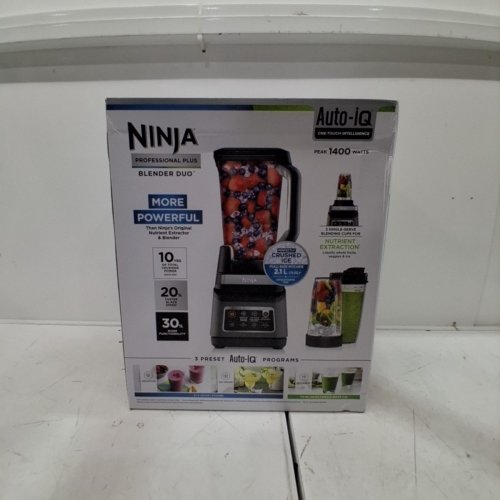 NINJA PROFESSIONAL PLUS AUTO IQ BLENDER DUO - 72OZ & 24OZ CONTAINERS - 1400W - BLACK (MODEL: BN751C) image 4