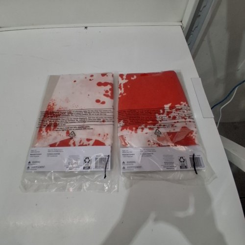 2PK WAY TO CELEBRATE BLOODY FEAST APRON - OSFM - WHITE / RED (STYLE: 194288A) image 4