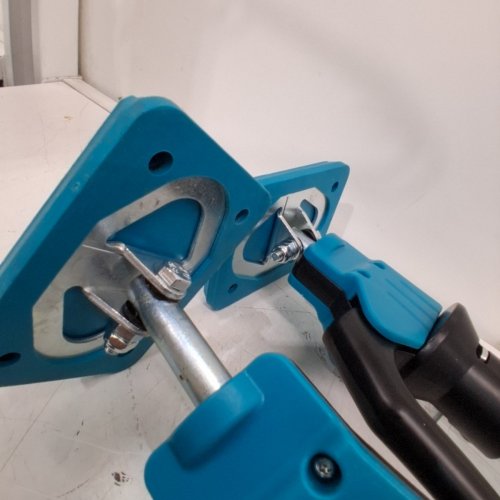 2PC MAXENIKIT ADJUSTABLE SUPPORT POLE TOOL/CABINET JACK - 49" TO 114" - 200LBS MAX - BLUE (MODEL: MADG03-4) image 5