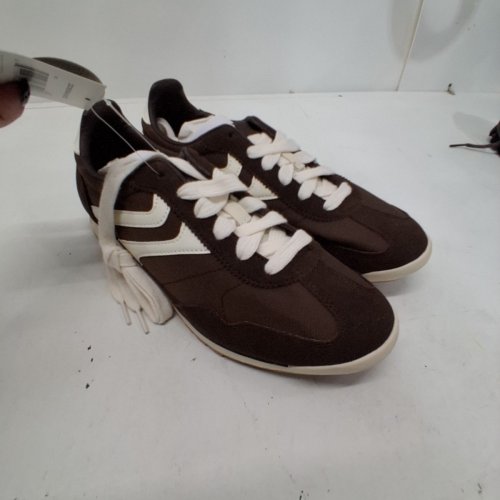 WOMENS NO BOUNDARIES SHOES SNEAKERS - 9 - BROWN AND WHITE (STYLE: 22ORIGINALW25) image 3