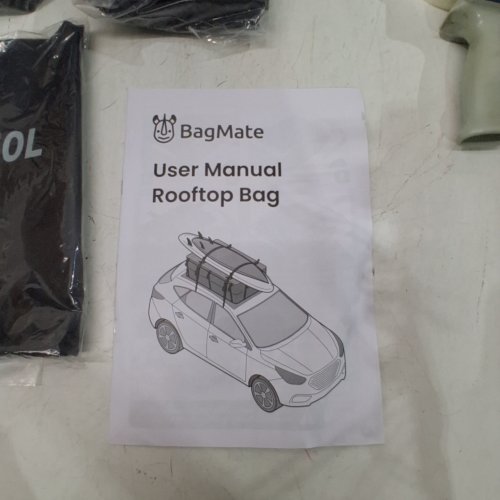 BAGMATE WATERPROOF HEAVY DUTY ROOFTOP CARGO BAG CARRIER - 650L - BLACK image 2