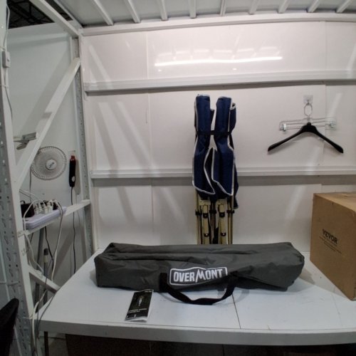 OVERMONT PORTABLE EXTRA WIDE CAMPING COT - 550LBS CAPACITY - NAVY (MODEL: OM006012) image 2