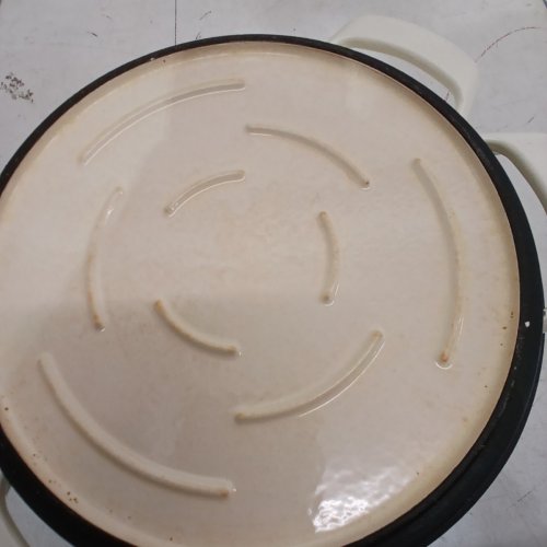 4PC TRAMONTINA GOURMET ENAMELED CAST IRON SET - 6.6 L & 1 L - CREAM image 7