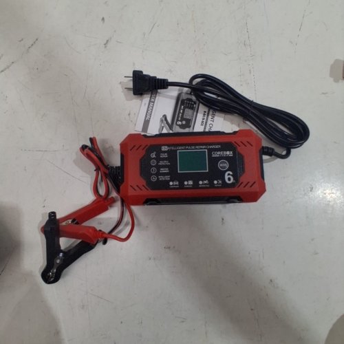 COREBOX 12V CAR BATTERY CHARGER & MAINTAINER - RED/BLACK (MODEL: H-6CS) image 3