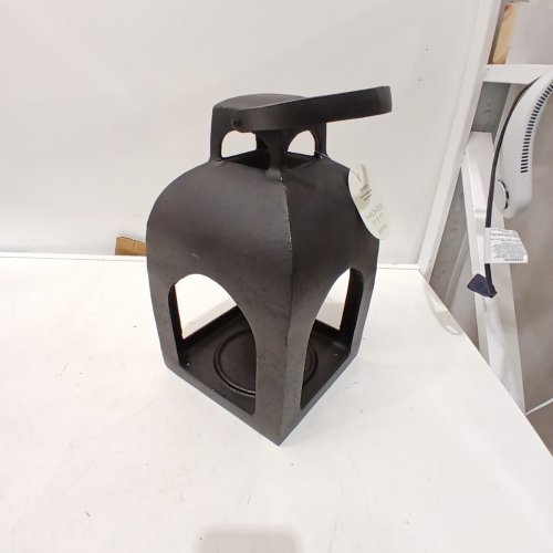 THRESHOLD METAL LANTERN - 13.6" X 7.9" X 7.9" - BLACK image 2
